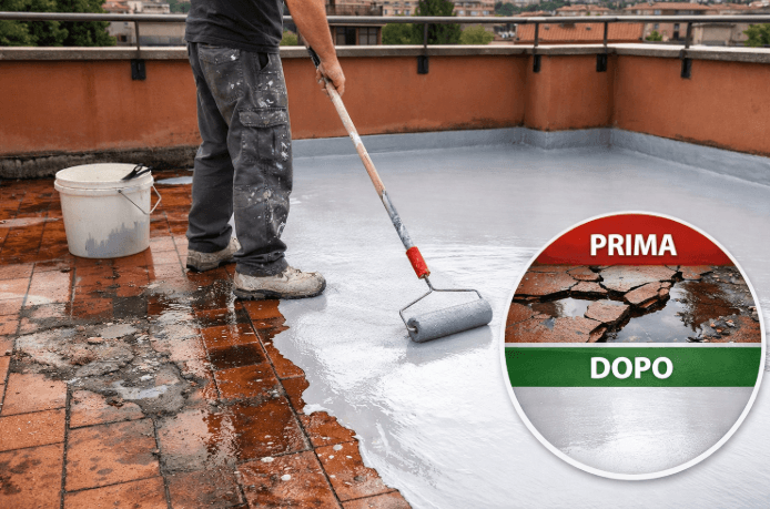 stesura resina per impermeabilizzare terrazzi